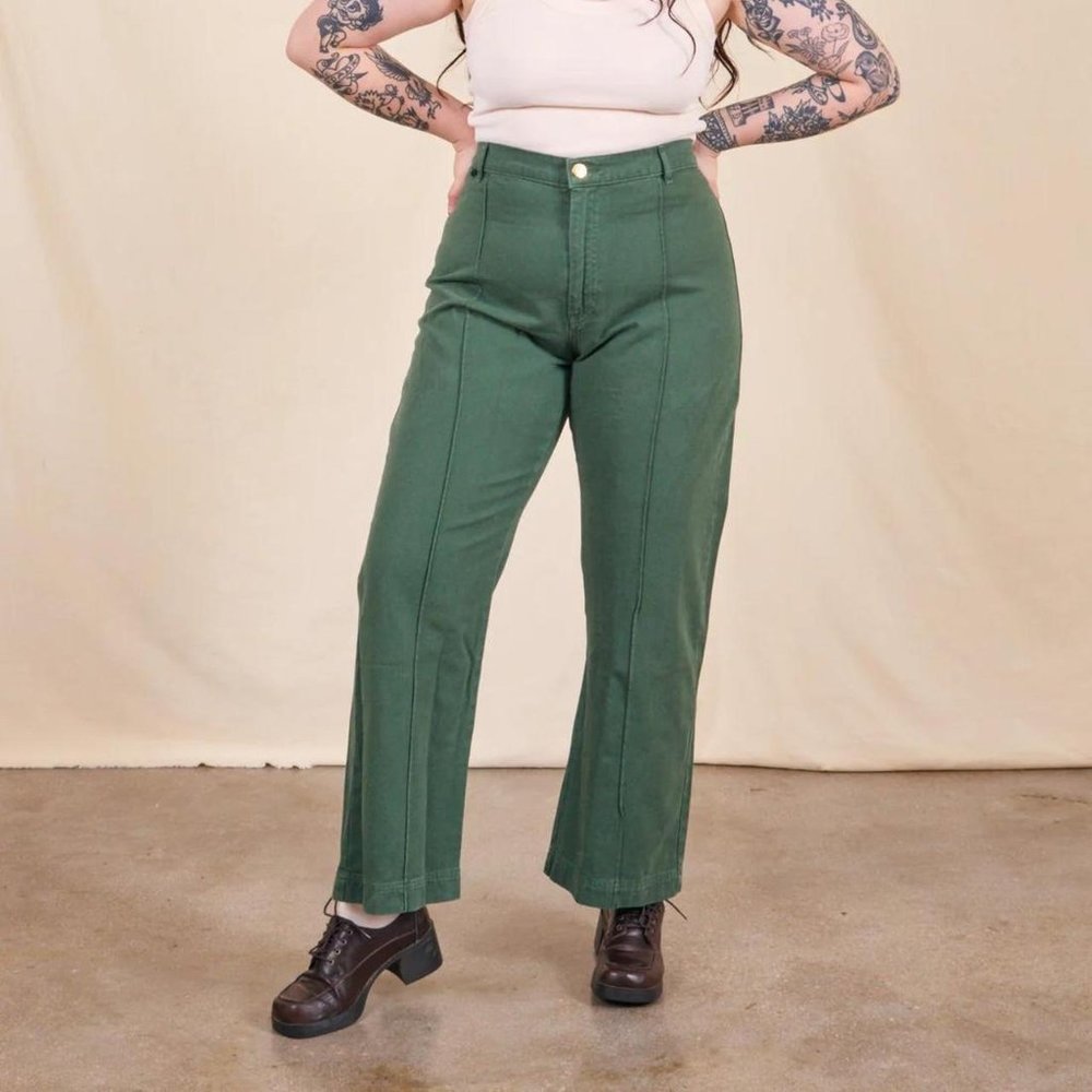 Big Bud Press Dark Emerald Green Western Pants Petite Small